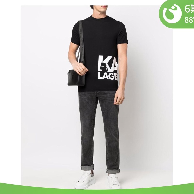 Áo Thun Tay Ngắn In logo KARL LAGERFELD Đơn Giản Thoáng Khí Thời Trang Cho Nam Và Nữ