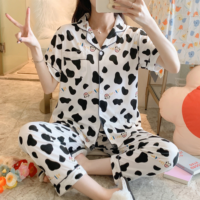 Bộ Đồ Ngủ Dài Tay In Họa Tiết Động Vật Xinh Xắn Dành Cho Nữ | BigBuy360 - bigbuy360.vn