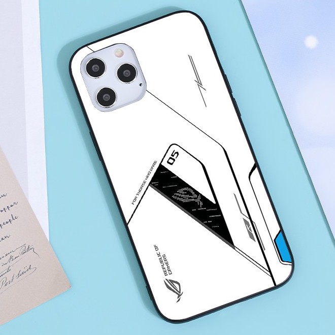 Ốp lưng kính cường lực iPhone 12 Pro Max - ROG Gaming