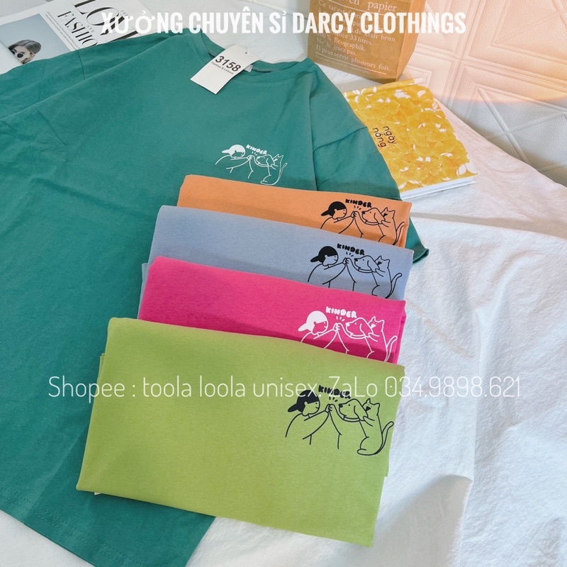 áo thun 3158 ✨ FREESHIP ✨ mẫu Kinder dễ thương áo phông unisex nam nữ