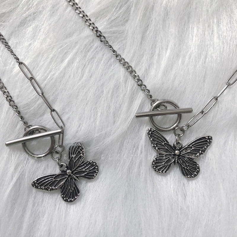 Butterfly Bracelet Fashion Retro Asymmetric Titanium Steel Accessories