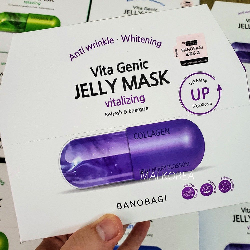 [Mẫu Mới] Mặt Nạ Viên Thuốc BANOBAGI Vita Genic Jelly Mask Vitamin