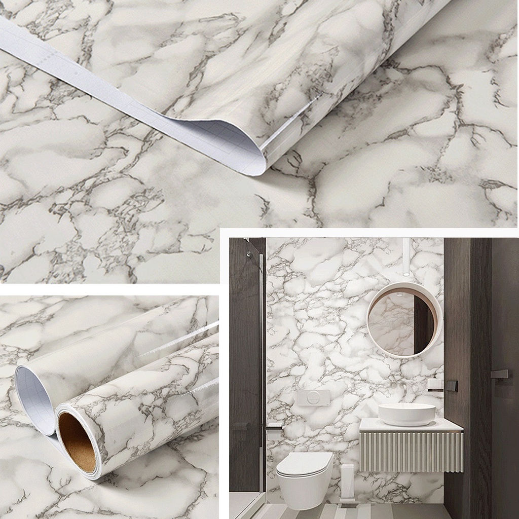 Giấy dán tường giả đá dán mặt bàn bếp, decal vân đá nhiều mẫu đẹp giá rẻ khổ 1.2mx0.5m