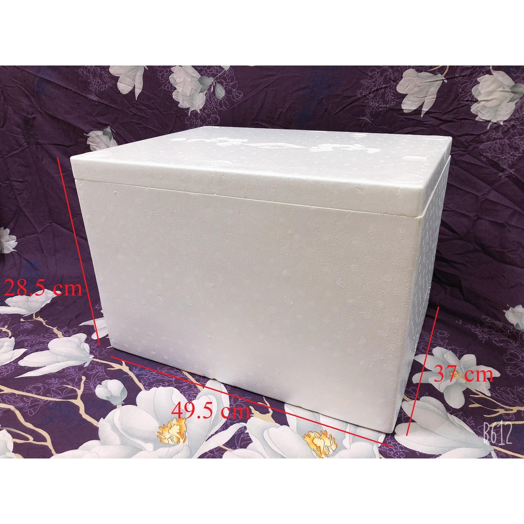 Thùng xốp 42 cá rồng 34 lít đựng đá hải sản hoa quả đựng đồ trồng cây nuôi cá [hộp xốp đa năng]