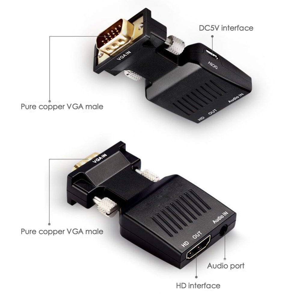 Bộ Chuyển Đổi Tương Thích Vga Sang Hdmi Hd 1080P Royal1.vn