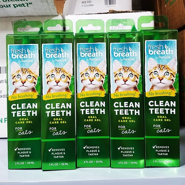 Gel làm sạch răng miệng cho chó mèo Tropiclean 59ml xuất xứ Mỹ