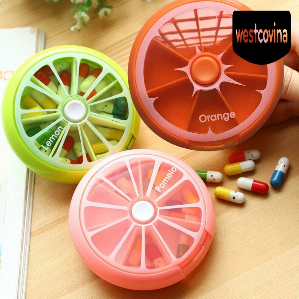 [Hot]☀ Hộp Đựng Thuốc Mini Có Thể Xoay Được