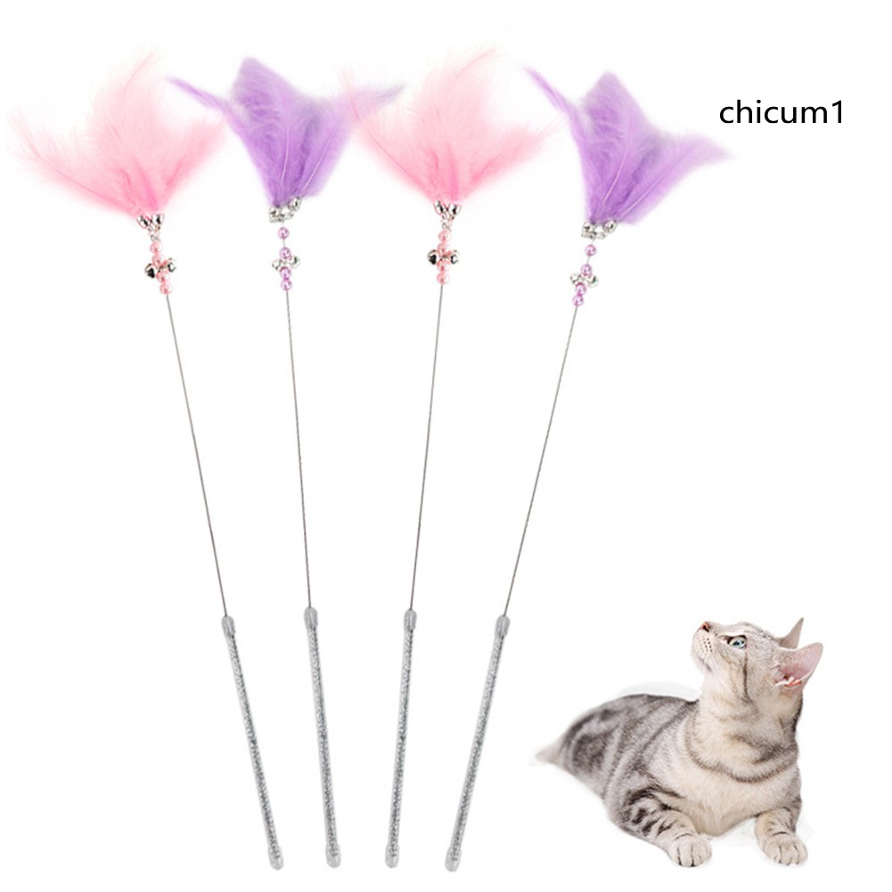 Bộ 2 Que Lông Vũ Trêu Chọc Mèo Vui Nhộn