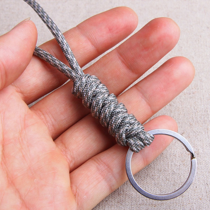 Vòng Đeo Tay Sinh Tồn Dây Bện Có Móc Khóa Chống Thất Lạc