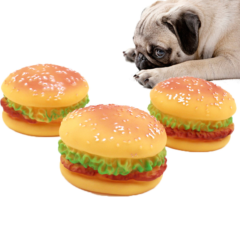 Bánh hamburger đồ chơi vui nhộn cho thú cưng