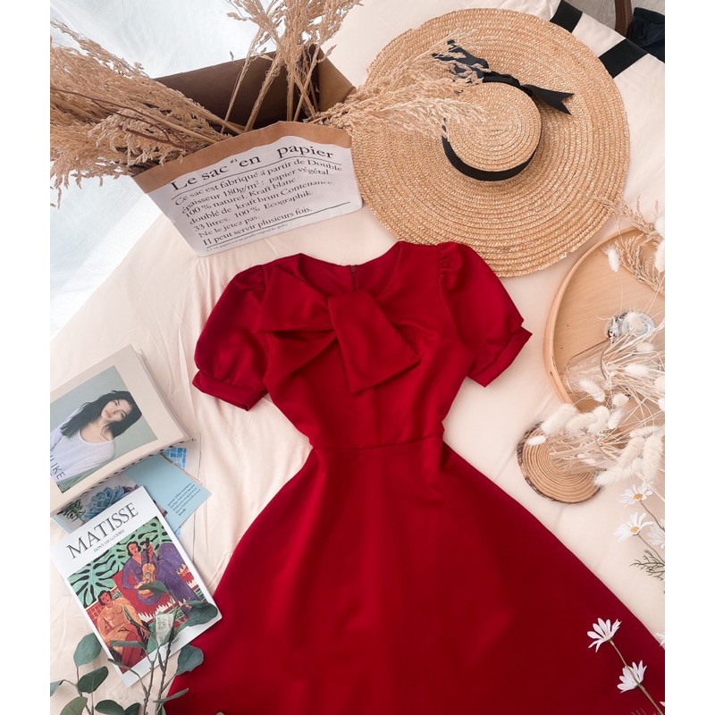 ĐẦM ĐỎ NƠ LỆCH MIDI