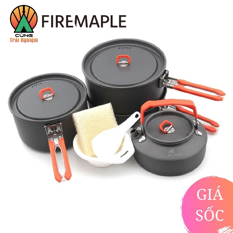 Nồi Chảo Nấu Ăn 4 Trong 1 Fire Maple FEAST 4 Gọn Nhẹ Chuyên Dụng Cho Du Lịch, Dã Ngoại Cắm Trại