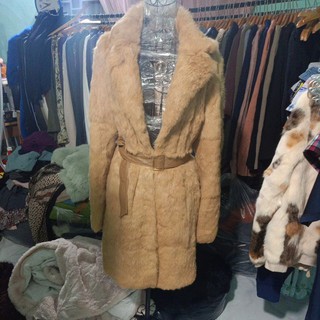 Áo khoác lông dáng dài bán trên shoppee live
