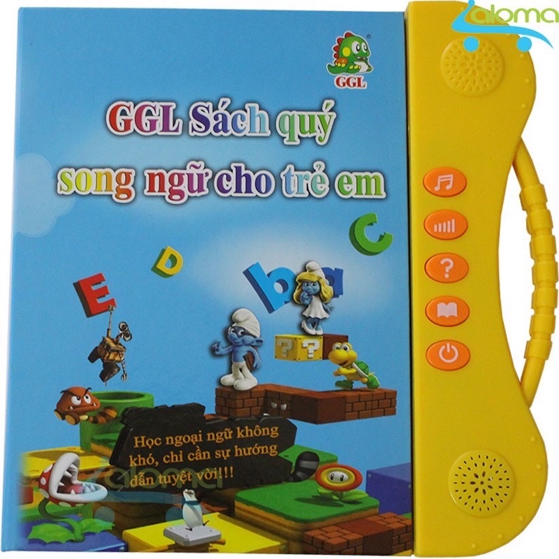 Sách Nói Điện Tử Song Ngữ Anh- Việt Giúp Trẻ Học Tốt Tiếng Anh- Cho Bé Từ 1- 7 Tuổi (Có kèm pin)