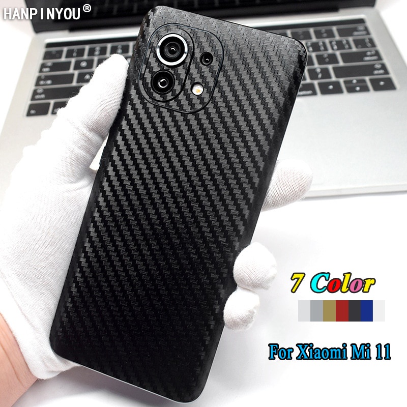 Ốp điện thoại họa tiết sợi carbon 3D siêu mỏng chống bám vân tay cho XIAOMI MI 11 MI11 ULTRA PRO LITE