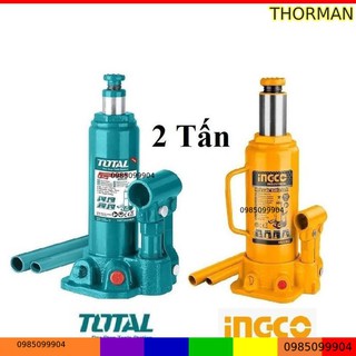 2 tấn con đội thủy lực ingco hbj202 total tht109022 kích đội 2 tấn