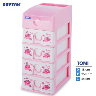 Tủ nhựa DUY TÂN Tomi 5 ngăn (18 x 26.5 x 44 cm) - 51834 - Giao màu ngẫu nhiên