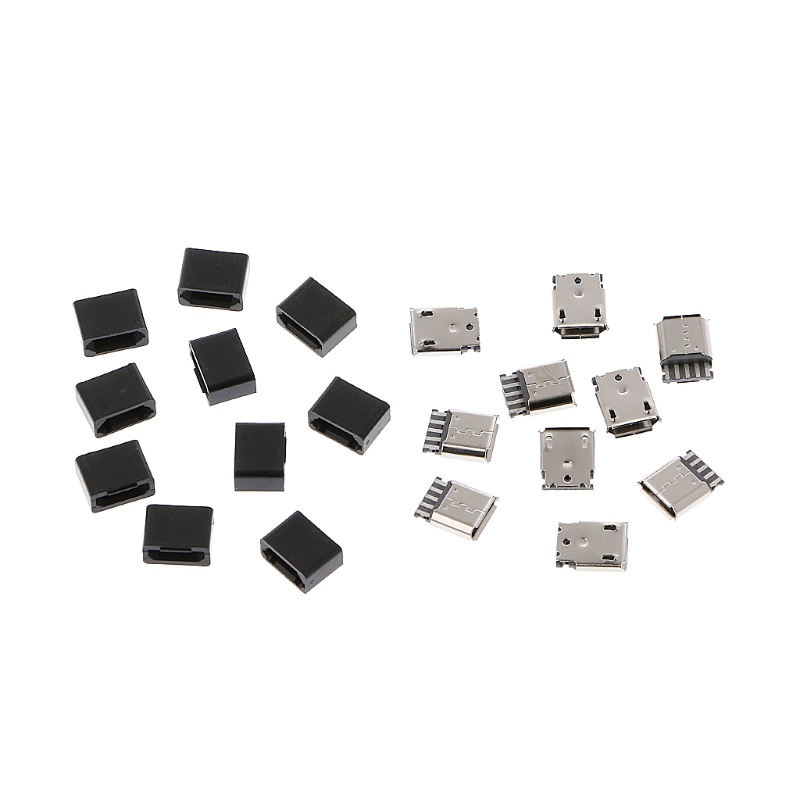 Set 10 Ổ Cắm Micro USB 5 Pin DIY Chuyên Dụng Cho Thợ Hàn Điện