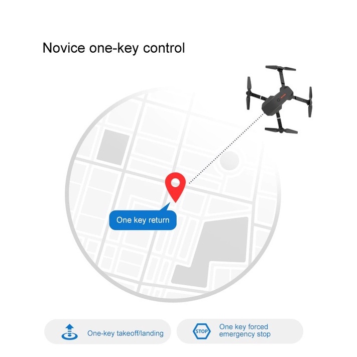 Flycam E88 Pro Drone 4K HD Camera Kép Có Định Vị 1080P WiFi Pin Khỏe Bay Xa 200M Máy bay