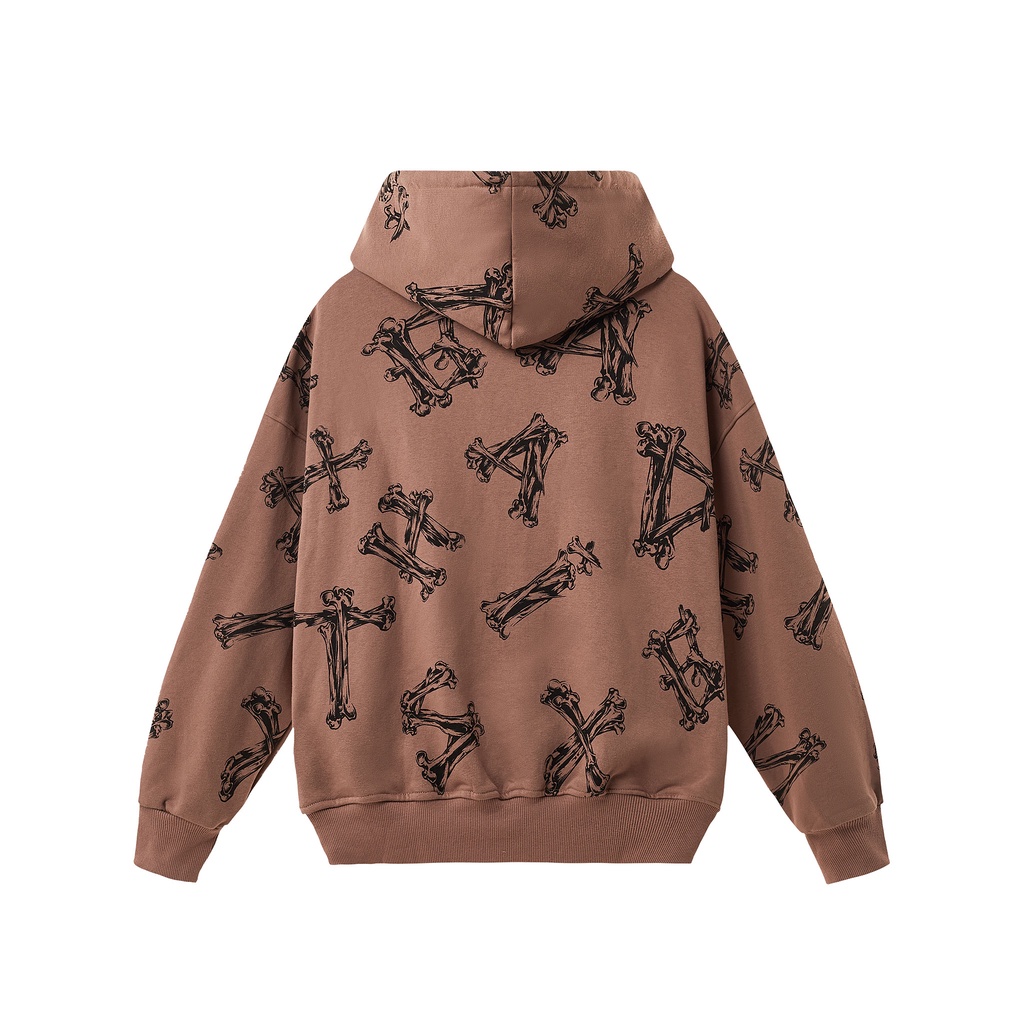 Áo Khoác Nam Nữ Bad Habits BONE ALPHABET HOODIE  - Local Brand Chính Hãng