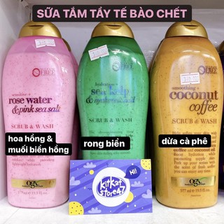 SỮA TẮM TẨY TẾ BÀO CHẾT OGX MỊN DA THƠM LÂU
