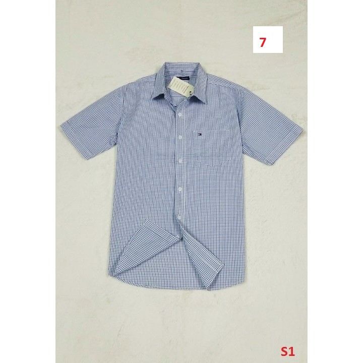 ÁO SƠ MI NAM TAY NGẮN KẺ SỌC NHỎ | BigBuy360 - bigbuy360.vn