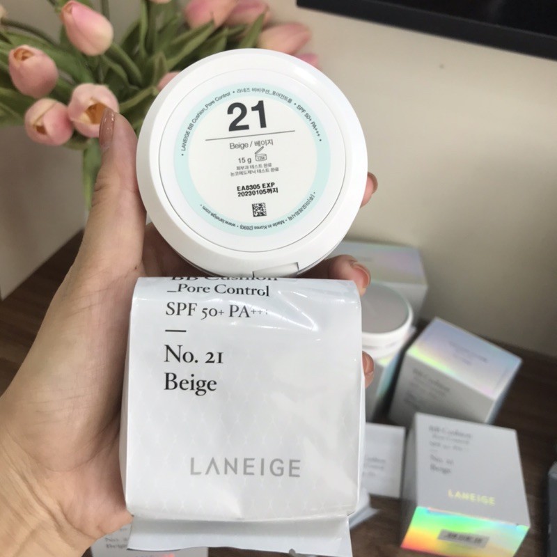 [AUTH-MUA 1 TẶNG 1] LÕI THAY THẾ Laneige | REFILL Phấn nước BB Cushion Pore Control / Anti Aging SPF50+ PA+++