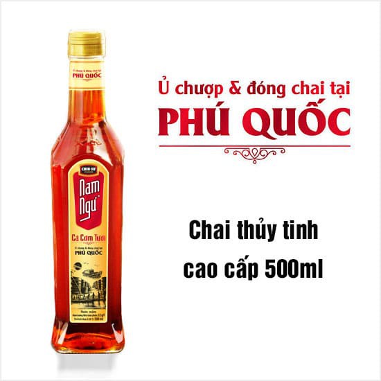 Nước Mắm Nam Ngư Phú Quốc 32 Độ Đạm chai sành 500ml