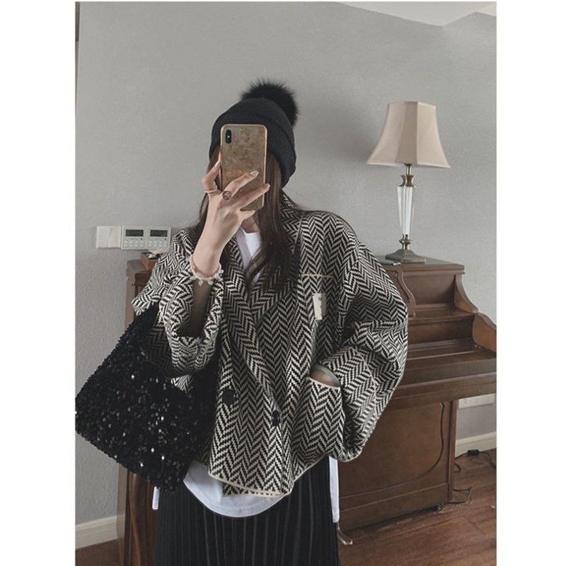 Áo Khoác Dệt Kim Mỏng Ngắn Phong Cách Hàn Quốc Thời Trang Cho Nữ
