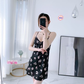 Váy Lụa 2 Dây Có Lót Ngực X11