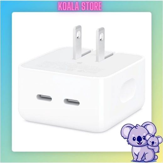 Củ Sạc Nhanh Cao Cấp Công Suất 35w, Củ Sạc 2 Cổng Fullbox Bảo Hành 12 tháng