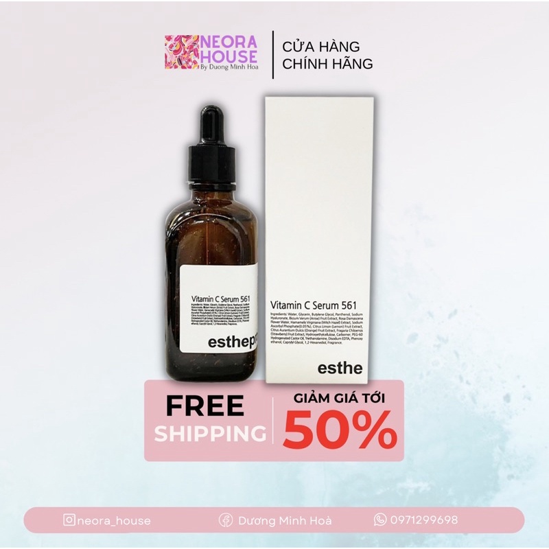 Tinh Chất Esthepro Vitamin C Serum 561 - 100ml mẫu mới Chính Hãng