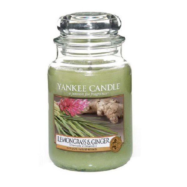 Hũ nến thơm Lemongrass &amp; Ginger Yankee Candle YAN9521 (Size L 623g)