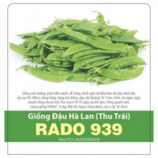 Hạt Giống Đậu Hà Lan Thu Trái 939 (20gr)