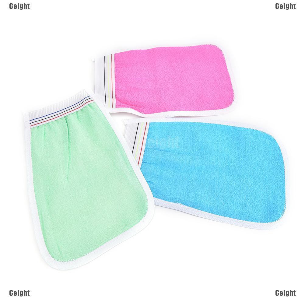 (Cei)Bath Scrub Glove Shower Body Exfoliating Cloth Sponge Puff Random Delivery