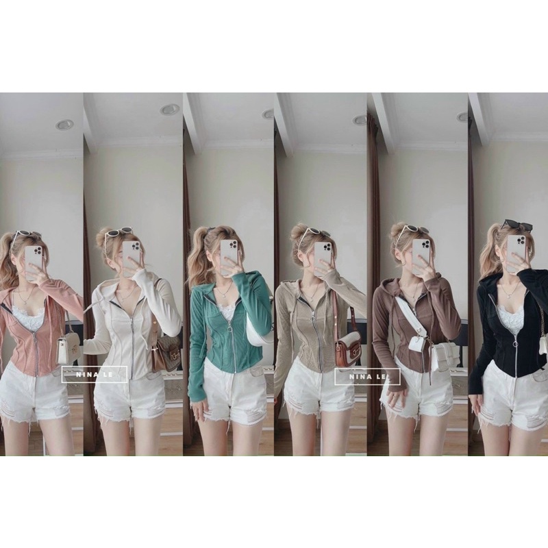 [ 𝐅𝐑𝐄𝐄 𝐒𝐇𝐈𝐏 ] ÁO KHOÁC BODY SIÊU TÔN DÁNG . CHẤT LIỆU TĂM ZIP LOẠI 1