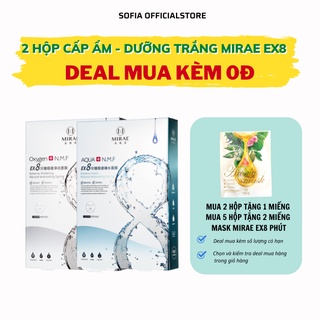 Combo 2 Hộp Mặt Nạ Oxygen - Aqua  Đài Loan Mirae EX 8 Phút Dưỡng Da Cấp Tốc 20g x 5 miếng / Hộp