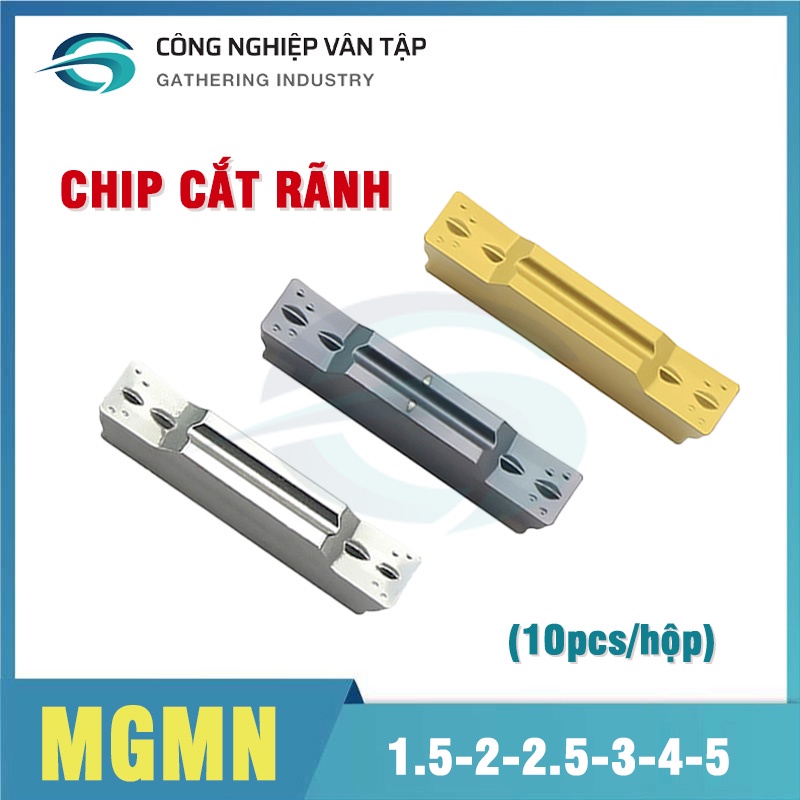 MẢNH dao tiện rãnh, chíp cắt đứt CNC MGMN, MGGN 1.5-2-3-4-5mm gia công nhôm, thép, inox