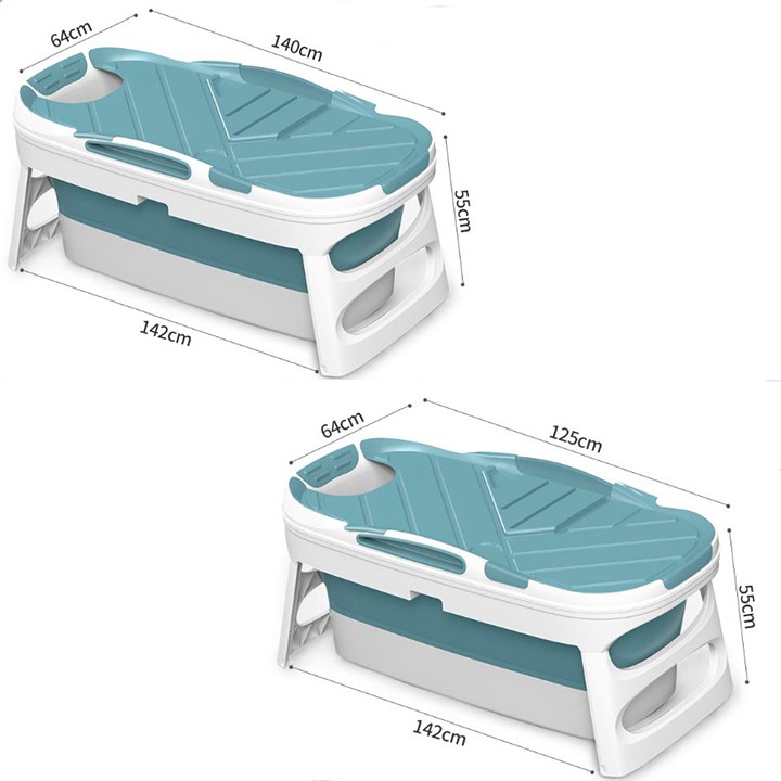 Bồn tắm - chậu tắm gấp gọn- Chất Liệu Nhựa Silicon Và TPE an toàn cho sức khỏe - dùng được cho cả gia đình