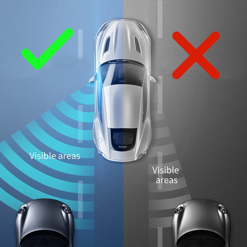 Gương lồi gắn gương chiếu hậu soi điểm mù quan sát 360 độ tiện dụng cho xe hơi