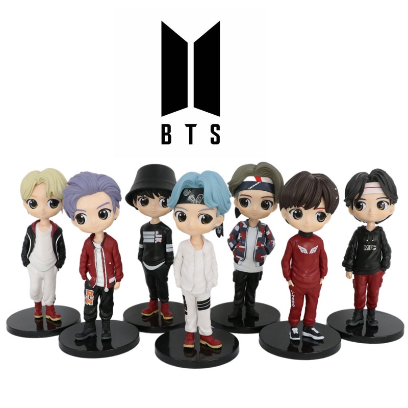 Set 7 mô hình thành viên nhóm nhạc BTS chất lượng cao cho người hâm mộ