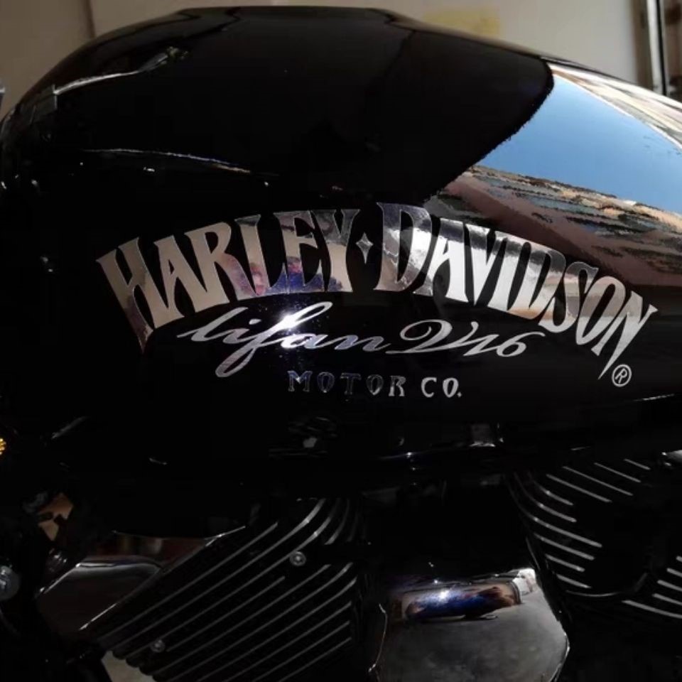 Harley-Davidson Letters Sticker Harley 883 Phản quang Trang trí Decal Phụ kiện Xe máy