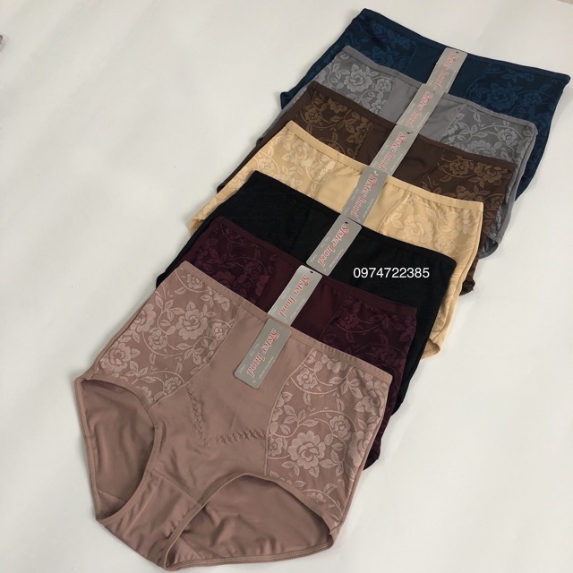 Quần lót nữ, quần chip, sịp nữ big size vải thun lạnh co giãn cạp cao che bụng Thái lan Sisterhood 702