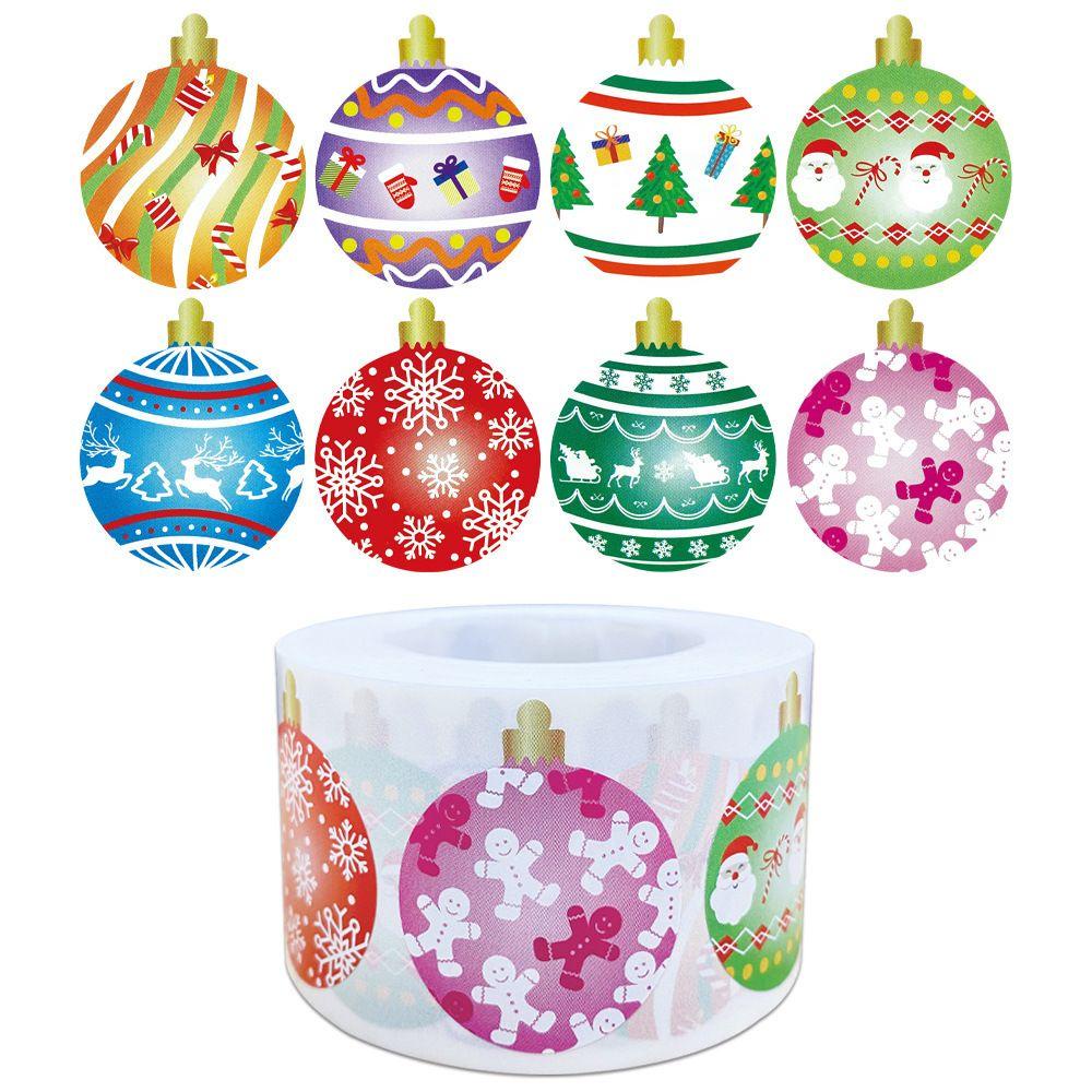 Set 1 / 500 Sticker Handmade Hình Ông Già Noel Trang Trí Giáng Sinh