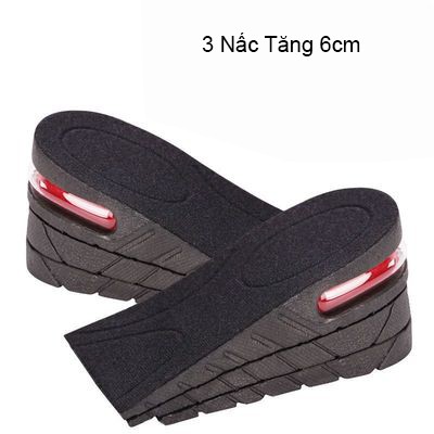 Lót giày tăng chiều cao có đệm khí nửa bàn loại L4(3-6cm)