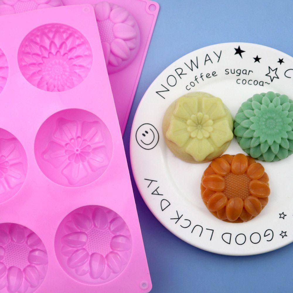 Khuôn Làm Xà Phòng Silicone 3D 6 Ngăn Tiện Lợi