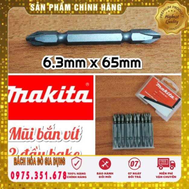 Mũi bắn vít 2 đầu bake (+, chữ thập) / makita® 6.3mm x 65mm-Giadung24h