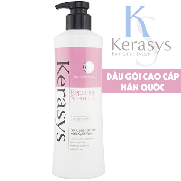 Dầu gội tăng cường độ chắc khỏe cho mái tóc Kerasys Reparing Hàn Quốc 600ml