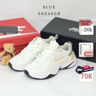 Giày Sneaker Nam Nữ M2k Tekno Full Trắng Vàng