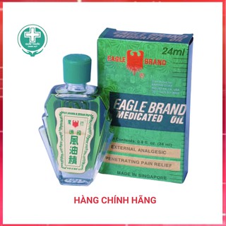 DẦU GIÓ XANH SINGAPORE 2 NẮP HIỆU CON Ó 24ML